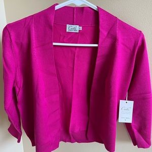 Fuchsia Knit Women’s Cardigan